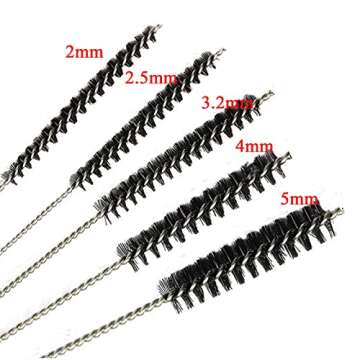 Uouteo Airbrush Cleaning Kit, Spray Gun Cleaning Repair Tool Kit Including 5 Pcs Cleaning Needles, 5 Pcs Cleaning Brushes & 1 Wash Needle