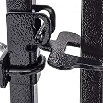 Lucky Dog Outdoor Steel Frame Kennel Enclosure w/ Black Canopy, Uptown Series, 8'x4'x6'