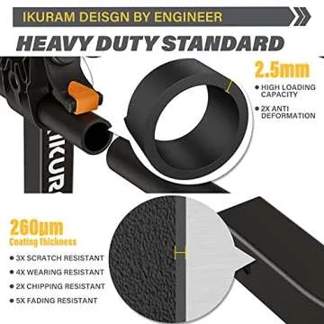 IKURAM R 4 Bike Rack Bicycle Carrier Racks Hitch Mount Double Foldable Rack for Cars, Trucks, SUV's and minivans with a 2" Hitch Receiver