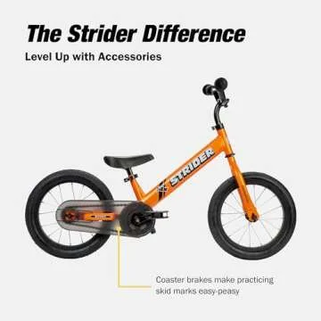 Strider 14x Easy-Ride Pedal Kit for Kids 4-7 Easy Install