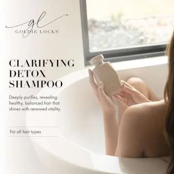 Goldie Locks Clarifying Detox Shampoo, Clarifying Hair Cleanser Safe for Extensions & Colored Hair, ...