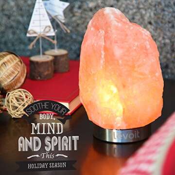 Levoit Elora Salt Lamp with Touch Dimmer & Extra Bulbs