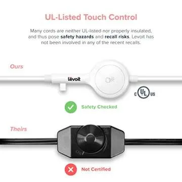 Levoit Elora Salt Lamp with Touch Dimmer & Extra Bulbs