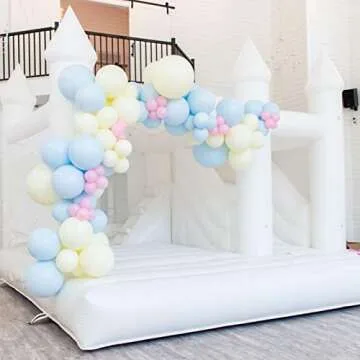 Large White Bounce House for Kids Parties and Weddings