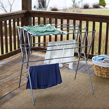 Household Essentials Expandable Laundry Drying Rack