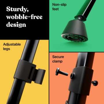 Lightweight Portable Easel Stand for Art Displays