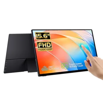 CAPERAVE 15.6'' Portable Touchscreen Monitor - Dual Display