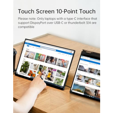 CAPERAVE 15.6'' Touchscreen Portable Monitor