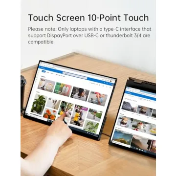 CAPERAVE 15.6'' Touchscreen Portable Monitor