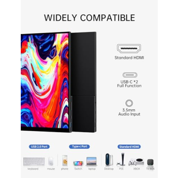 CAPERAVE 15.6'' Touchscreen Portable Monitor