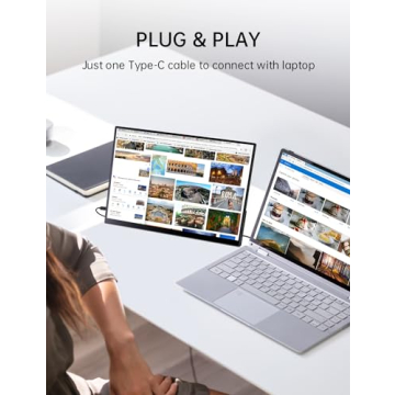 CAPERAVE 15.6'' Touchscreen Portable Monitor