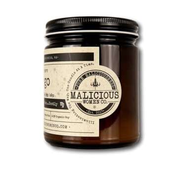 Malicious Women Candle Co - Virgo The Zodiac - Can Do It on Her Own & Help; Neatly, Take A Hike (Wildflower, Cedar, Moss), All-Natural Soy Candle, 9 oz