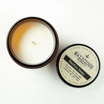 Malicious Women Candle Co - Virgo The Zodiac - Can Do It on Her Own & Help; Neatly, Take A Hike (Wildflower, Cedar, Moss), All-Natural Soy Candle, 9 oz