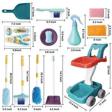 JOYIN Kids Cleaning Set for Imaginative Play in Toddlers