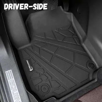 PARTZER Floor Mats Fit for 2018-2024 GMC Terrain/Chevy Equinox (Not fit EV Models) Custom Fit TPE All Weather Front & 2nd &Trunk Mat Full Set Floor Liners