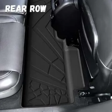 PARTZER Floor Mats Fit for 2018-2024 GMC Terrain/Chevy Equinox (Not fit EV Models) Custom Fit TPE All Weather Front & 2nd &Trunk Mat Full Set Floor Liners