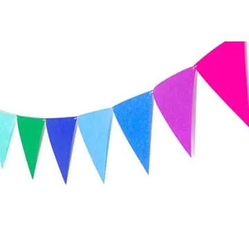 LOVENJOY Rainbow Banner - Pre-Assembled Felt Pennant Decoration