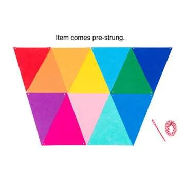 LOVENJOY Rainbow Banner - Pre-Assembled Felt Pennant Decoration