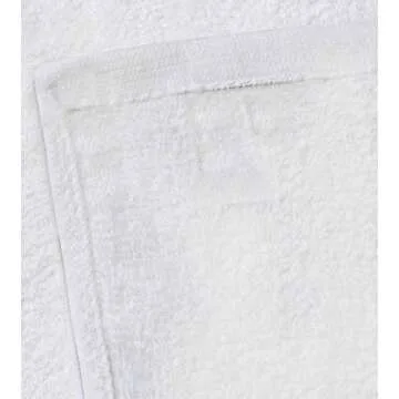 Klip Hub White Hand Towels for Bathroom Pack of 24, Cotton Towels for Salon, Gym, Spa, Small Hand Towels Size 16 x 26 Inches