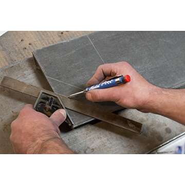 Markal 96270 - Markal PRO Holder with 1 Graphite Lead, Built-in Sharpener, 1 Click Advance, Heavy-Du...