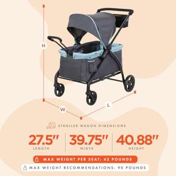 Baby Trend 2-in-1 Stroller Wagon