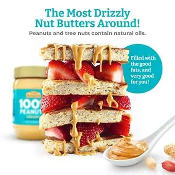 Crazy Richard's 100% All-Natural Creamy Vegan Peanut Butter with No Added Sugar and Non-GMO (16 Ounce, Pack of 6)