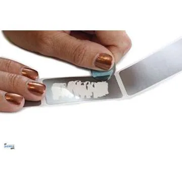 My Scratch Offs 100 Pack Silver Rectangle Scratch Off Sticker Labels 1 x 2 Inch Easy to Scratch for Card Games Bingo Business - Self Adhesive