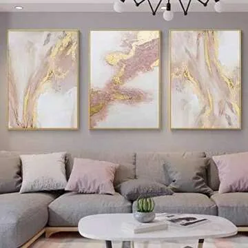 3 Piece Abstract Canvas Wall Art Set - Modern Home Decor