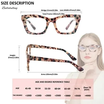 Stylish Bullabulling 3 Pack Blue Light Readers for All