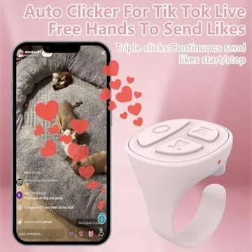 STDFORU TikTok Scrolling Ring Bluetooth Remote for Phones