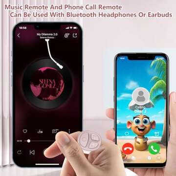 STDFORU TikTok Scrolling Ring Bluetooth Remote for Phones