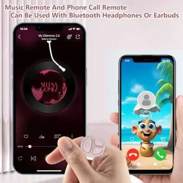 STDFORU TikTok Scrolling Ring Bluetooth Remote for Phones