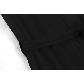 Sovoyontee Women's Black Sexy Mesh Long Sleeve Swimsuit Swim Bathing Beach Cover Up Dress S