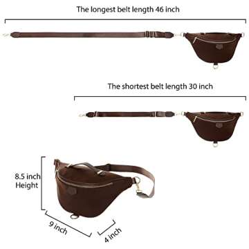 INICAT Women's Fanny Packs for Travel and Sports