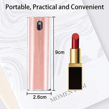 DauMeiQH Car Screen Cleaner for Tesla Display, Phone Screen Cleaner Spray and Wipe, Computer Touchscreen Cleaner Electronic Kit for Laptop, Smart TV, iPad, iPhone, Mac, Tablet, Monitor - Pink