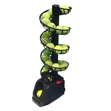 AnBt Tennis Machine - Lightweight, Adjustable Tennis Serving Machine Battery or Plug in - Holds 30 B...