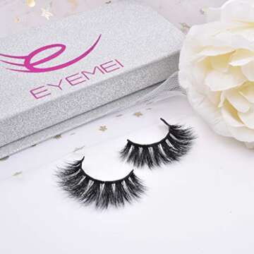 3D Mink Hair False Eyelashes for Natural Glamour