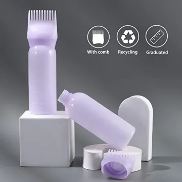 Pimoys Root Comb Applicator Bottle, 2 Pack for Hair Care