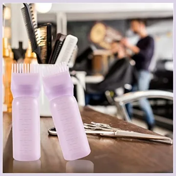 Pimoys Root Comb Applicator Bottle, 2 Pack for Hair Care