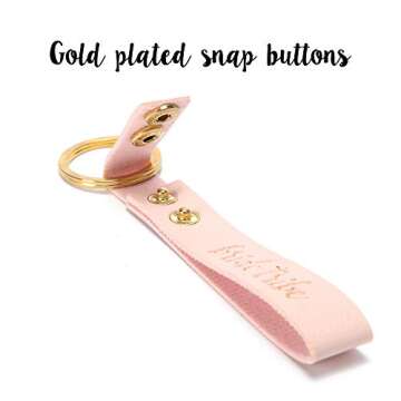 Pop Fizz Designs Bridesmaid Keychain, 6 Pack - Rose Gold, Bride Tribe, Wedding Party Gifts