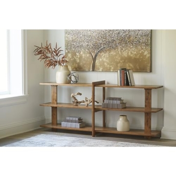 Shop Signature Design Console Sofa Table with 3 Shelves