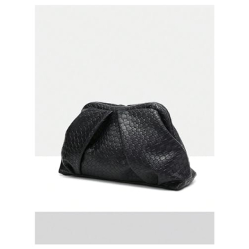 Floerns Elegant Vintage Ruched Leather Clutch Handbag