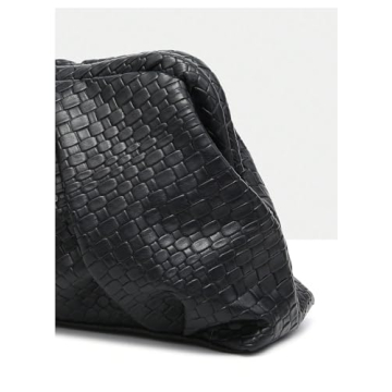 Floerns Elegant Vintage Ruched Leather Clutch Handbag