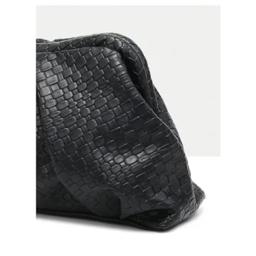 Floerns Elegant Vintage Ruched Leather Clutch Handbag