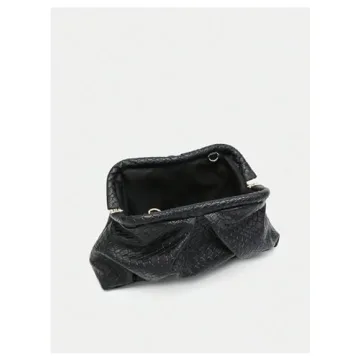 Floerns Elegant Vintage Ruched Leather Clutch Handbag