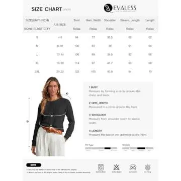 EVALESS Womens 2024 Solid Cable Knitted Timeless Pullover Sweater Crewneck Business Casual Fall Stretchy Blue Tops Medium