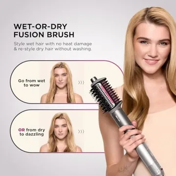 Shark FlexFusion Hair Dryer with Brush & Curlers