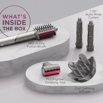 Shark FlexFusion Hair Dryer with Brush & Curlers