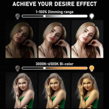 Hagibis 21 inch Ring Light with Stand Outer 55W 5600k Dimmable LED Light, Tripod Stand,and Phone Holder，Remote Controller,Carrying Bag ，CRI 97+ 2540lux, for Streaming Home Office Zoom Call Lighting