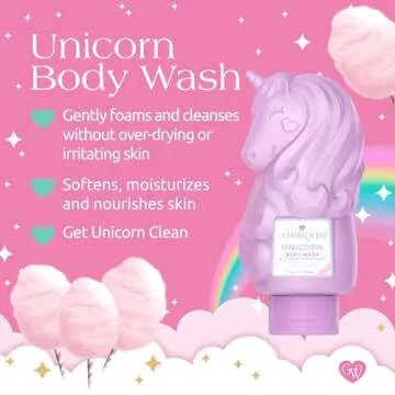 Glimmer Wish Unicorn Kids Body Wash with Vanilla Cotton Candy